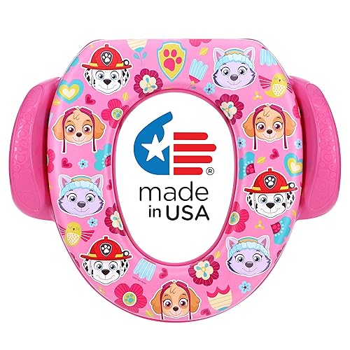 Nickelodeon PAW Patrol - Asiento suave para ir al baño y asiento de entrenamiento para ir al baño, cojín suave, entrenamiento para ir al baño de