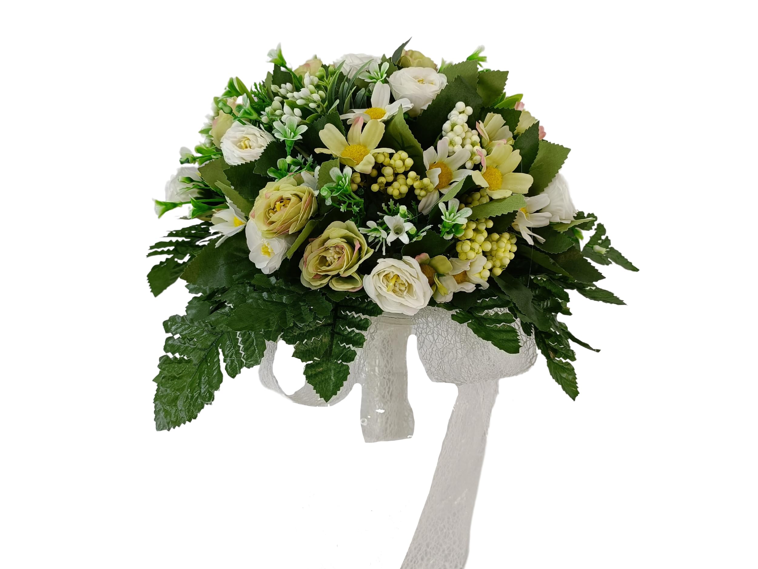 Bouquet de mariée beige DRW anti-flétrissement pour mariage sans stress roses