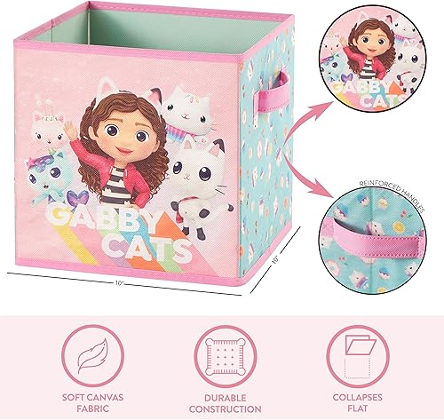 Miniatura 34 de Idea Nuova Disney Minnie Mouse - Juego de dos espaciosos cubos de almacenamiento plegables, 10 x 10 pulgadas, Minnie Mouse / rosa Tiburón bebé,Baby