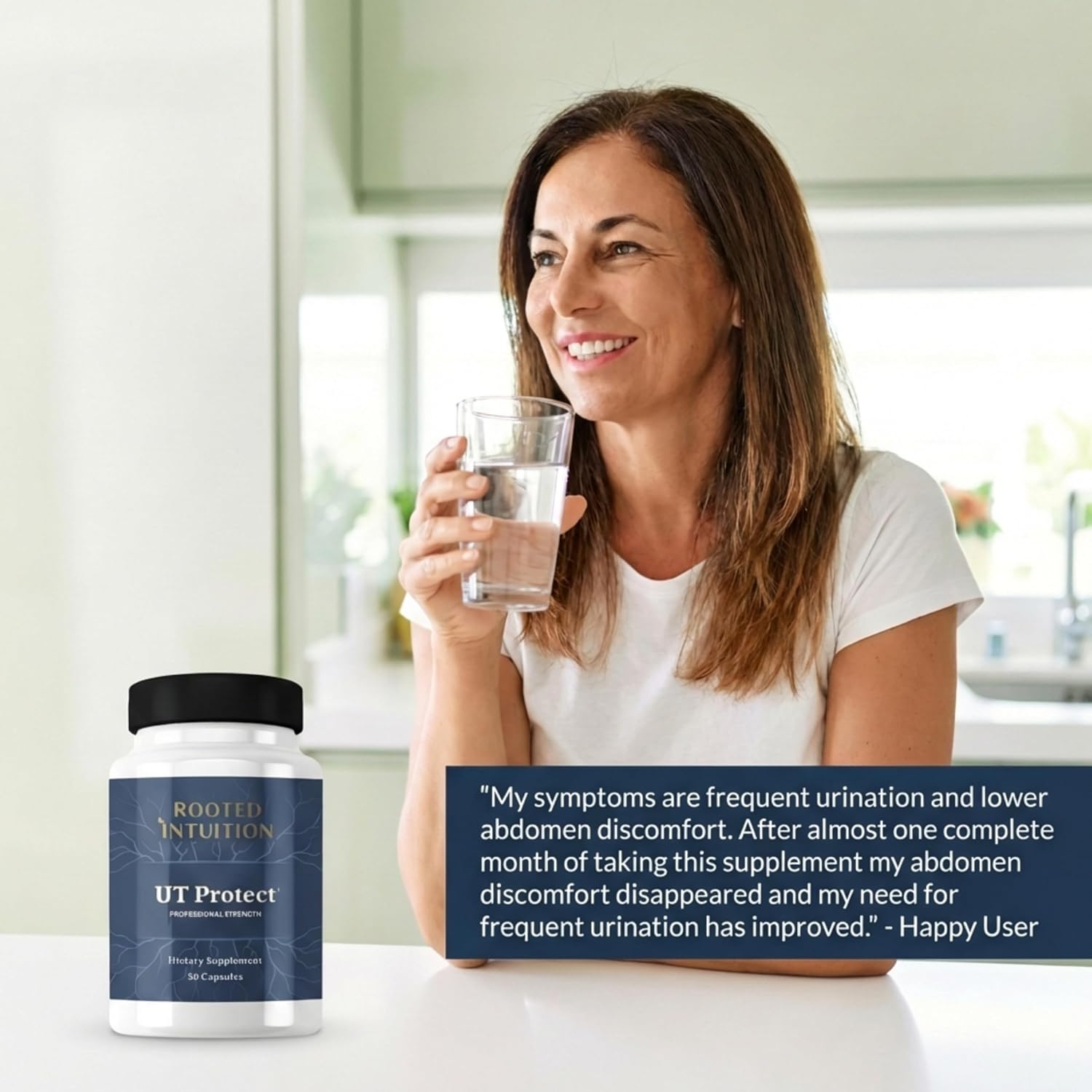 UT Protect | Triple-Action Urinary Tract Defense with Anthocran Cranberry Hibiscus Ellirose and Dandelion | Non-GMO Gluten Free | 30 Capsules