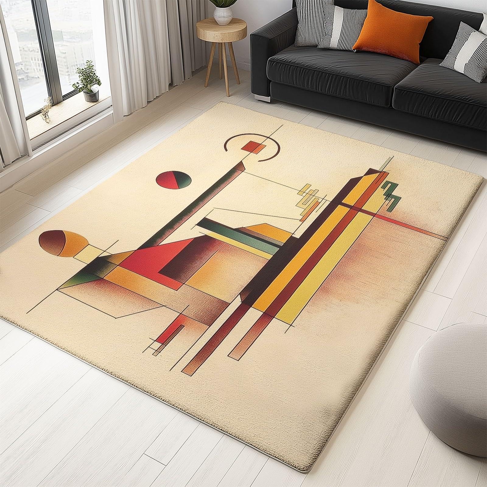 Tapis de sol pour chambre et salon moderne, l'art géométrique pour sublimer votre bureau