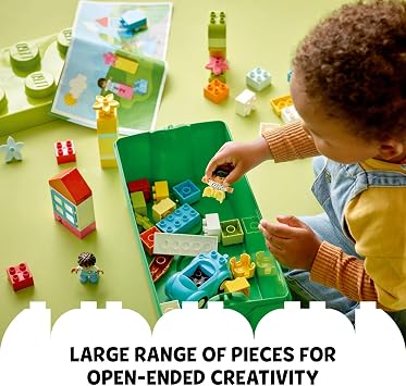 LEGO DUPLO Classic Brick Box Building Blocks - Learning & Educational Toys for Toddlers, Preschool, Ages 1.5+ Years - Develop Fine Motor Skills - Gift for Birthdays - 10913