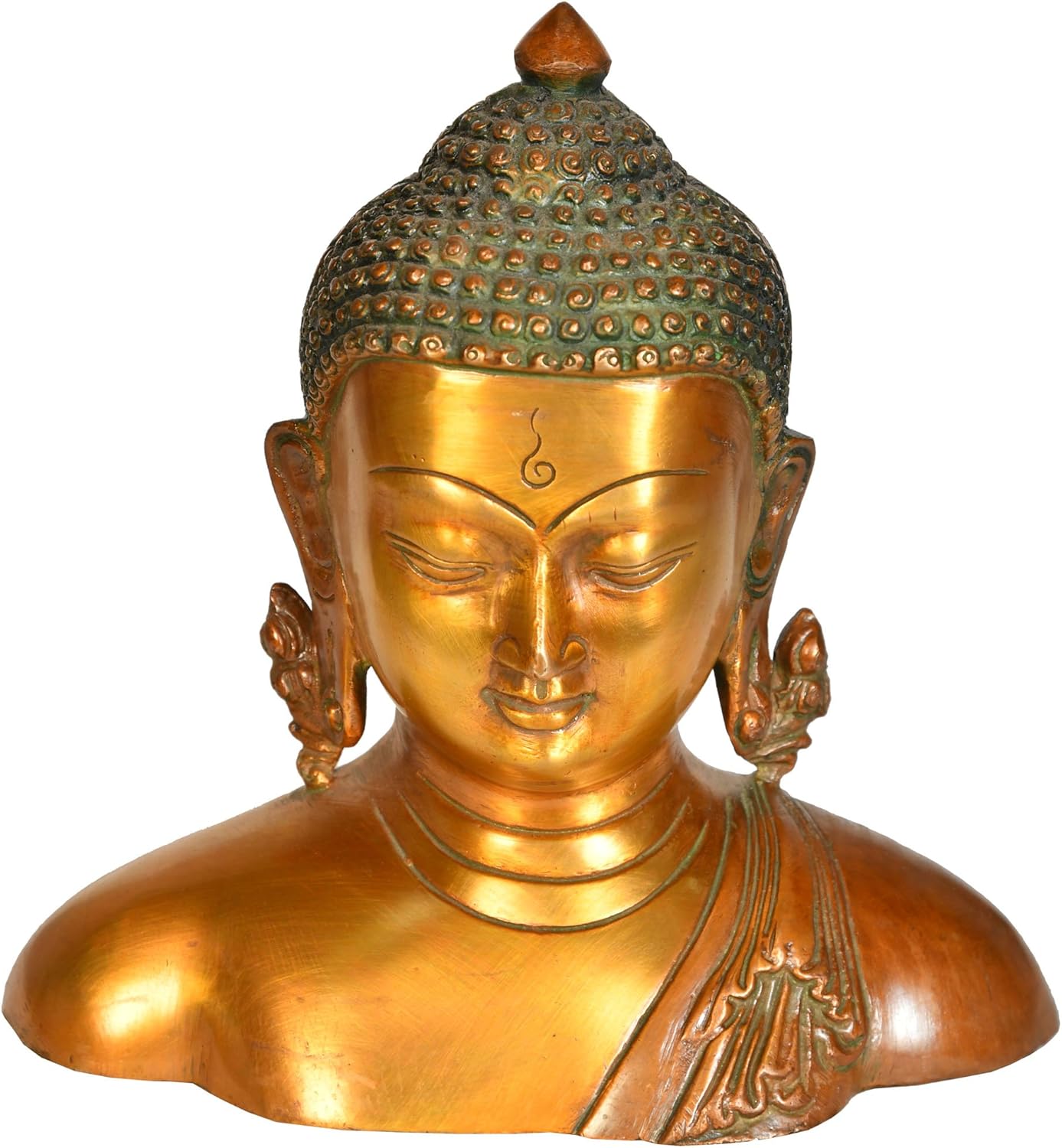 Buddha Bust, Double Chola