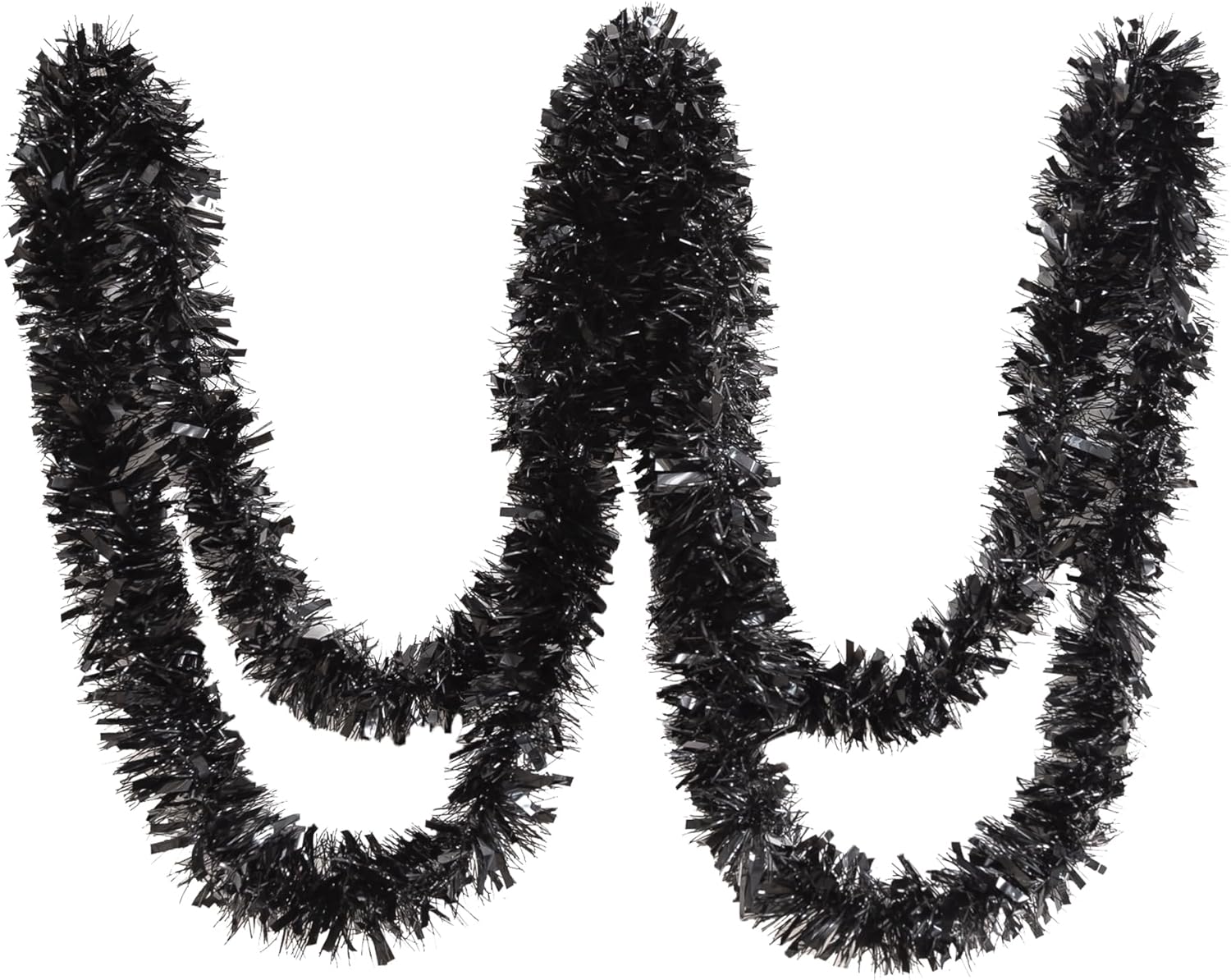 26.2 Ft Tinsel Garland Decoration for Holiday Tree Walll Home Office Event, Christmas, Birthday, Weddings, Party Decorations, Fluffy Twist for All-Season Indoor Outdoor Events – Black 26.2 Ft Tinsel Garland Decoration for Holiday Tree Walll Home Office Event, Christmas, Birthday, Weddings, Party Decorations, Fluffy Twist for All-Season Indoor Outdoor Events – Black