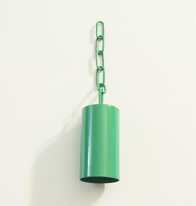 Pipe/safety Bell W/matching Chain Bird Toy Large Green by