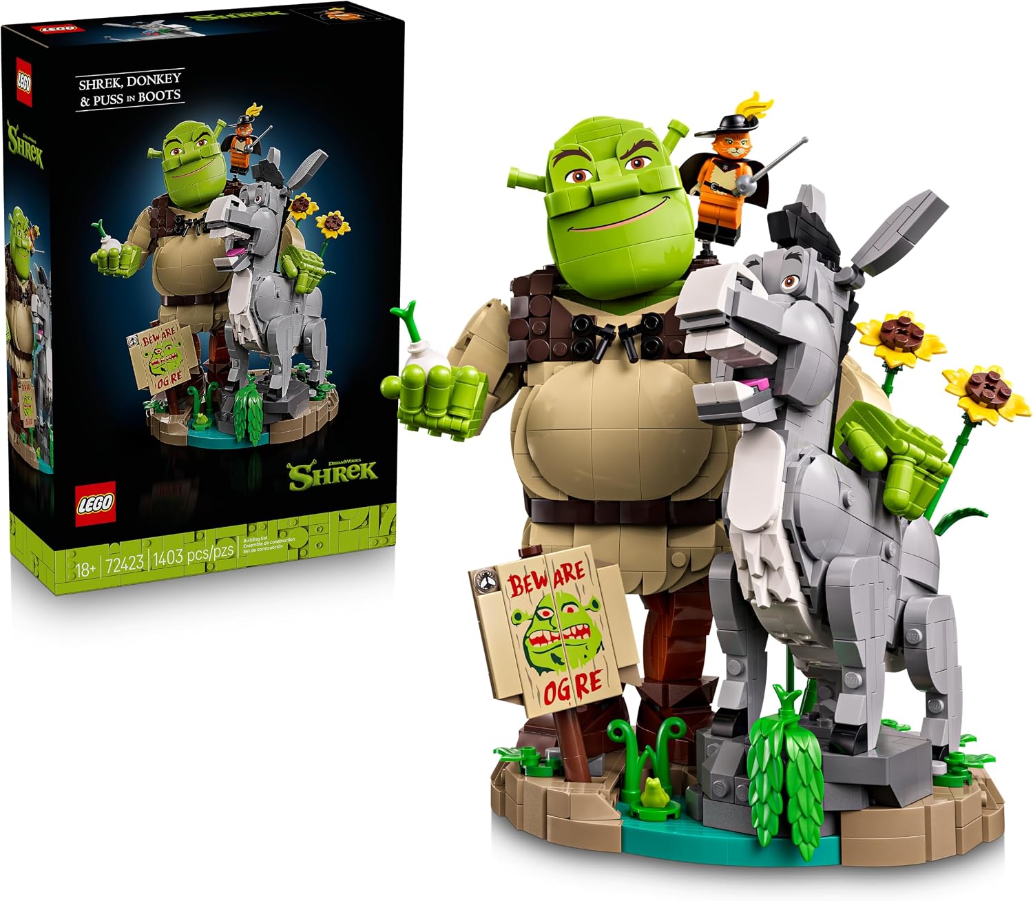 LEGO Shrek Shrek, Burro e Gato de Botas - 72423