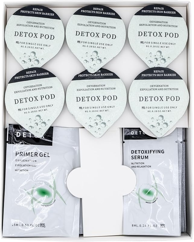 Generic Kit facial com 6 pods, 6 géis preparadores e 6 séruns pós-tratamento