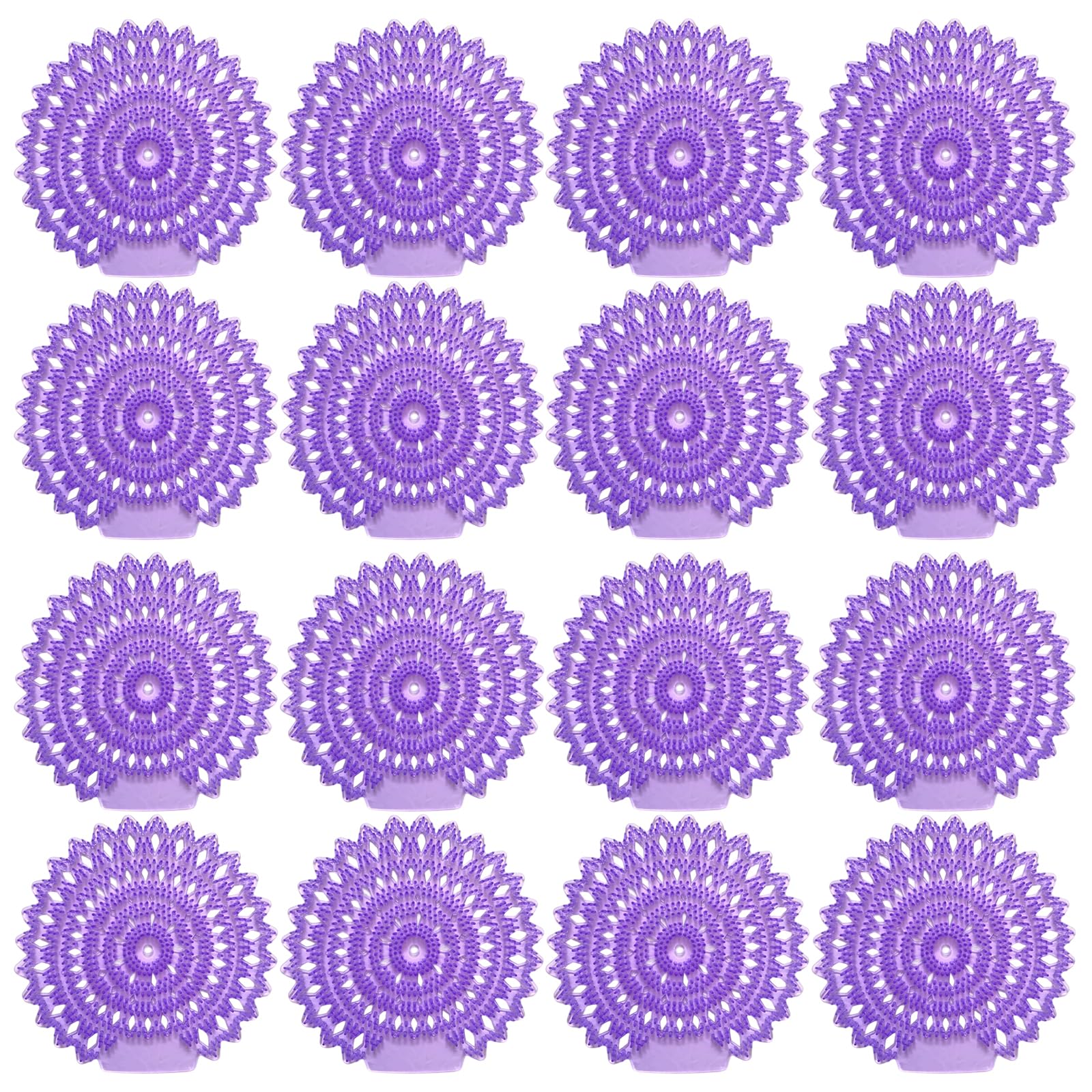 Urinal Screen Urinal Screen Deodorizer, 12 Pack Lavender Scented Cakes with Anti-Splash Design, Long-Lasting Odor Control for Restrooms and Commercial