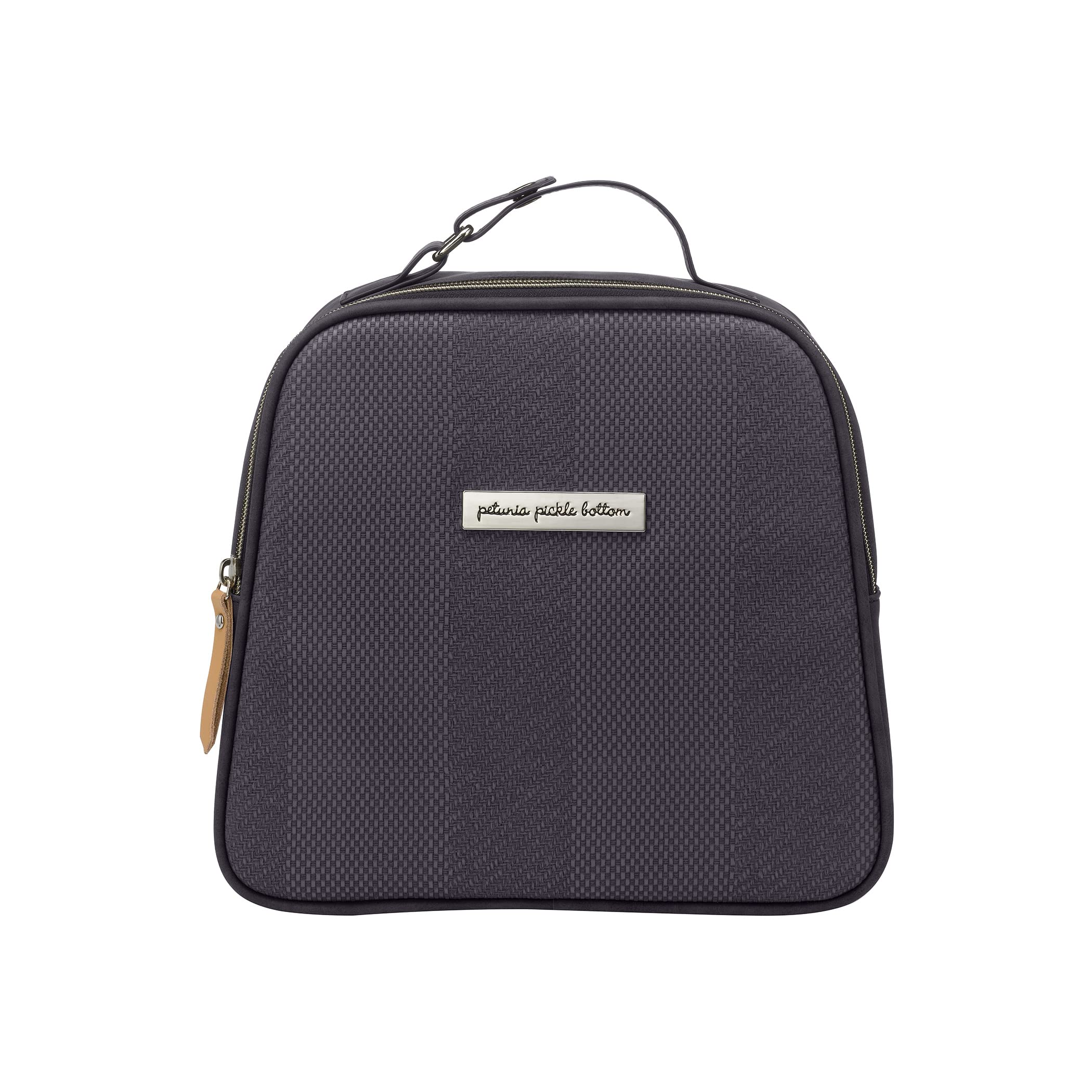 Petunia Pickle Bottom Tandem Insulated Lunch Tote, Perfect for Snacks or Wireless Pump, Holds Three Bottles, Lightweight & Easy to Clean (Carbon Cable Stitch)