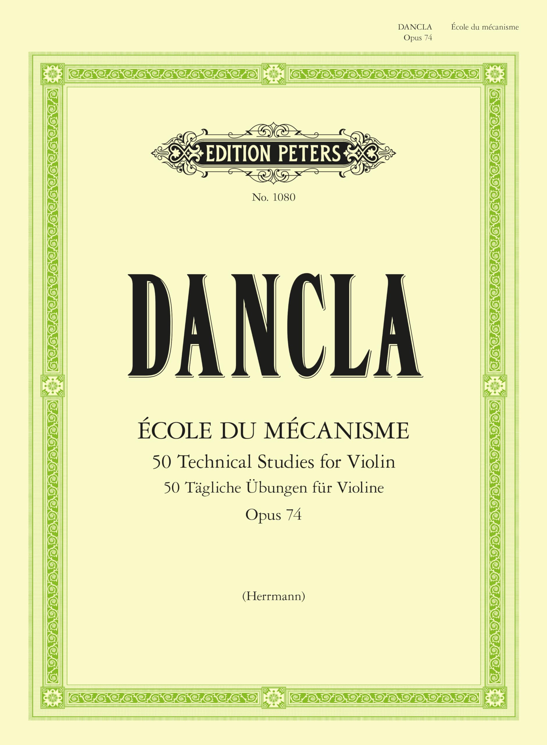 Dancla: École du Mécanisme, Op. 74 (50 Technical Studies for Violin) (EP1080)