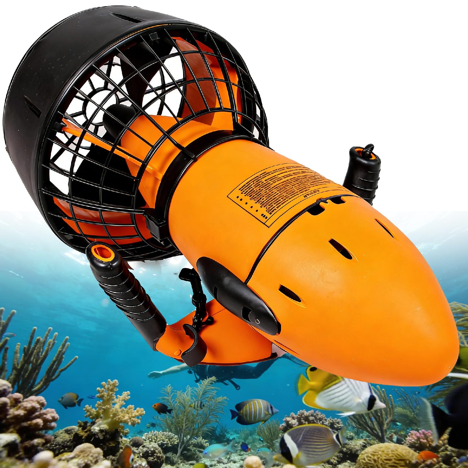 pedenencelia 500W Underwater Sea Scooter, Dual Speed Dive Propulsion & Submersible Device, 3.7mph High-Performance Water Propeller, 40-70 Mins Runtime, 3-4H Fast Charging, 30M/100ft Deep Dive 500W