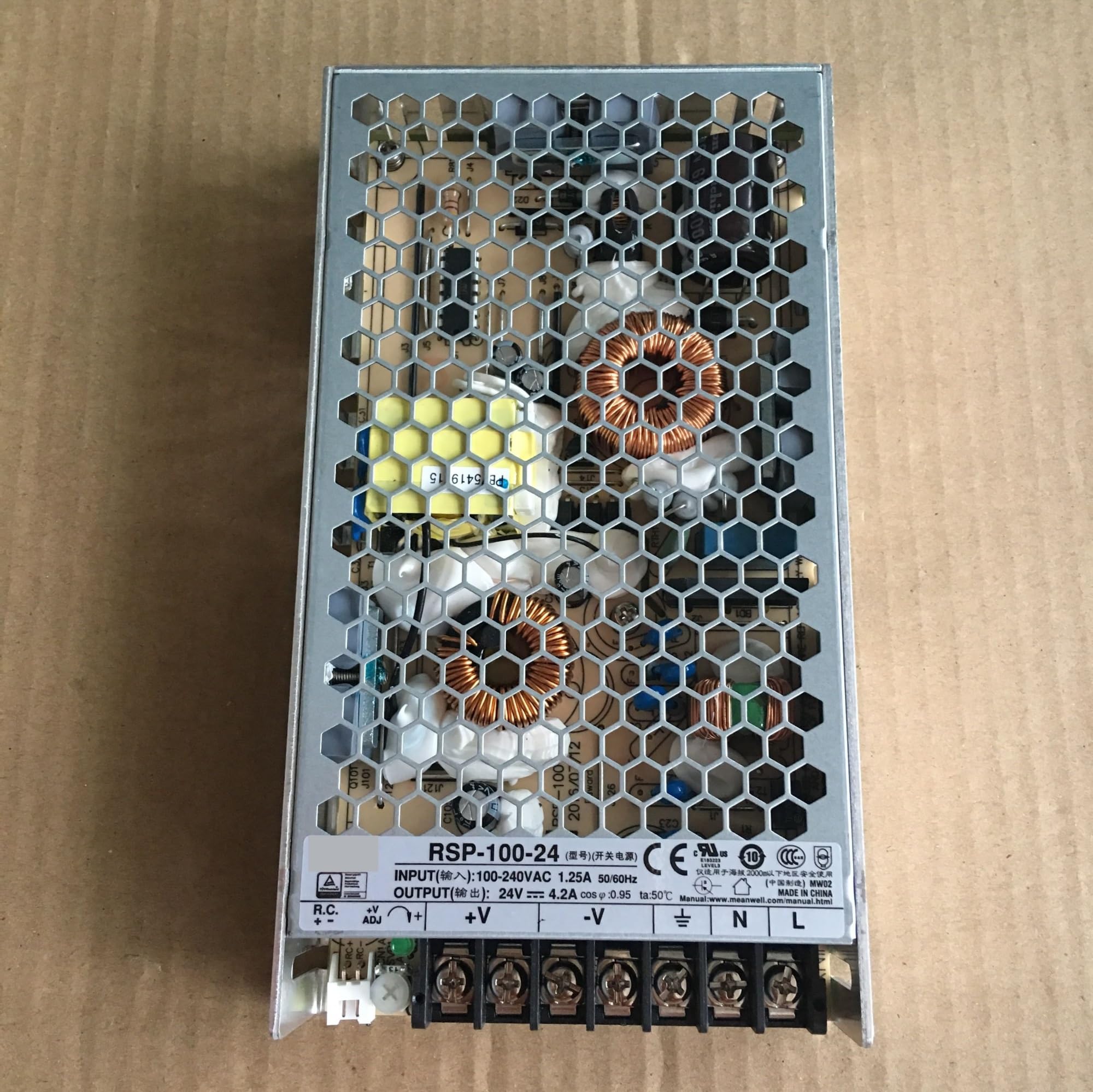 Fuente de alimentación RSP-100-5V de 100 W con salida de grupo único y función PFC