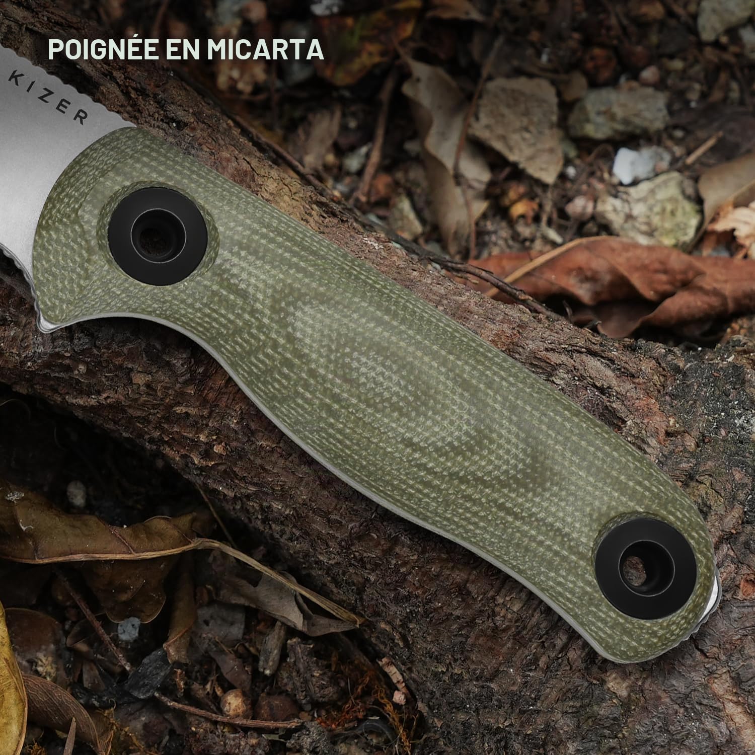 Kizer Drop Bear Fix 3 Couteaux à Lame Fixe, 1101A2