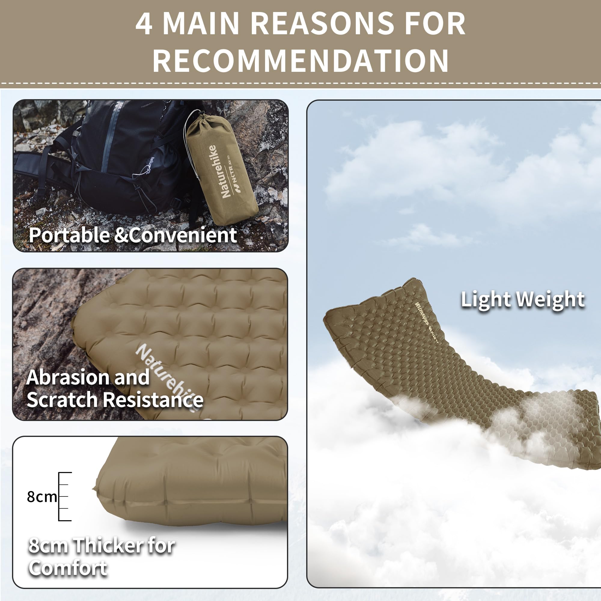 Naturehike Thermal 4.6 R-Insulate From Cold, Materassino - 7