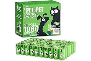 Pet N Pet Small Doggie Poop Bags Green for Everyday Convenience