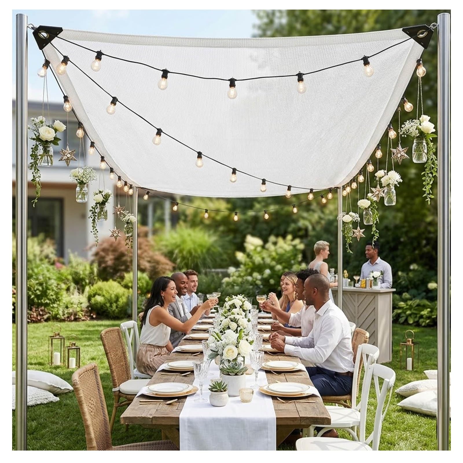 Tissu ombrage extérieur pour balcon et potager : fraîcheur naturelle en été