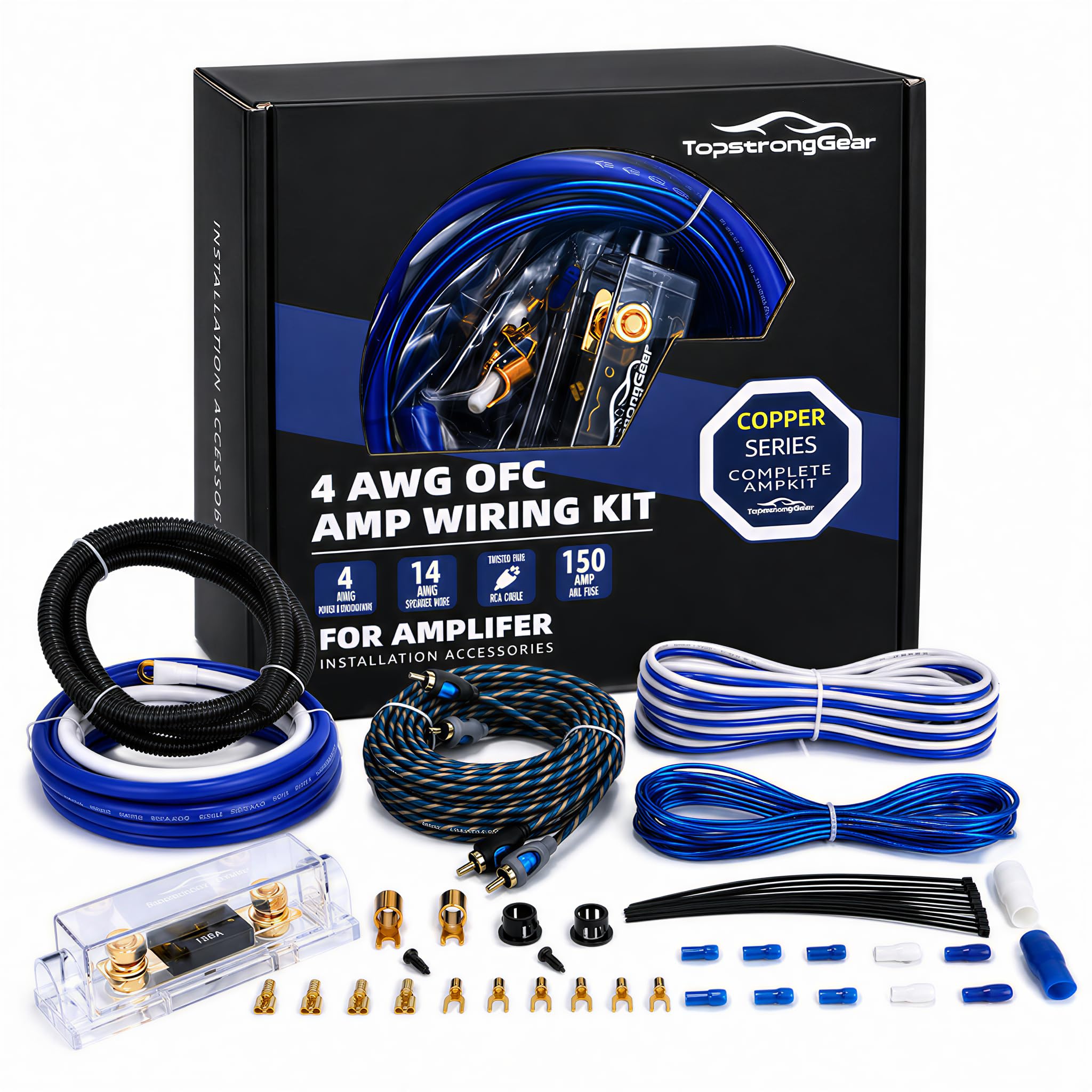 TOPSTRONGGEAR 4 Gauge Amp Kit