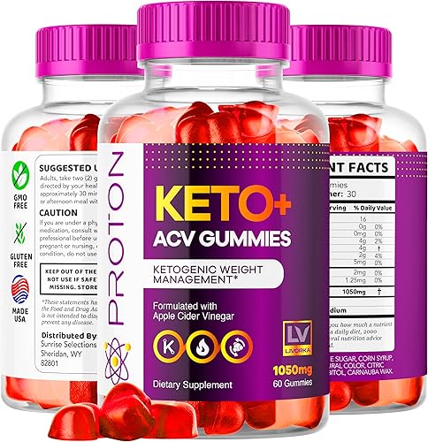 Miniatura 7 de Gomitas Proton Keto ACV para pérdida de peso avanzada, gomitas de protón Keto Plus ACV de 1050 mg, protón ceto, Keto ACV, gomitas avanzadas para