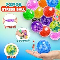 Vista 2 de Pelotas Antiestrés Squishy Juguetes Fidget - Paquete de 72 Juguetes Squishy Pelotas Antiestrés para Ansiedad, Juguetes Antiestrés Fidget a Granel