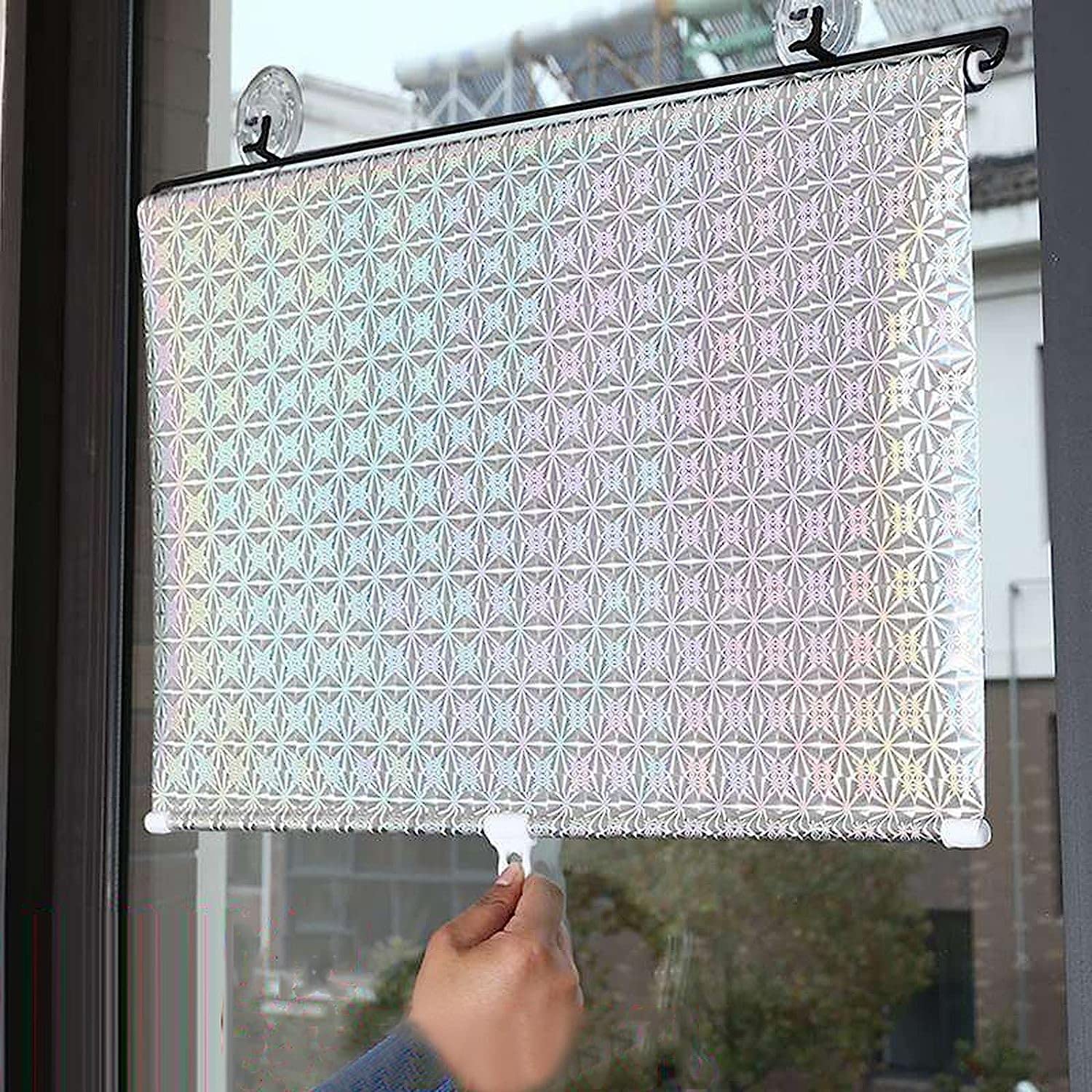 Store enrouleur occultant for fenêtre Store occultant à ventouse, pare-soleil rétractable sans trou for balcon, ventouse, isolation thermique, protection solaire, for voiture, chambre, bureau, cuisine