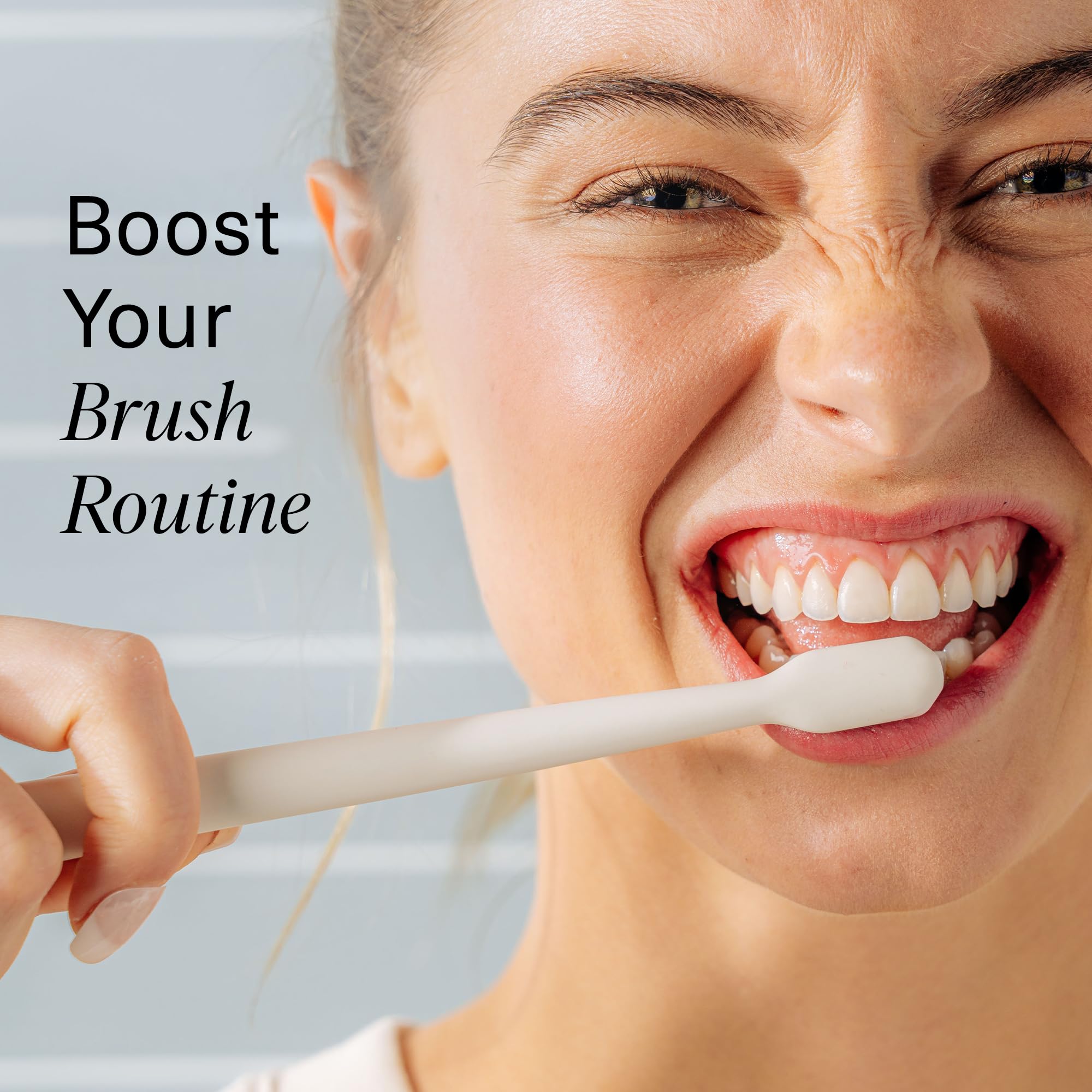 Boka Teeth Whitening BrightBoost Powder - Nano Hydroxyapatite, Appropriate for Sensitive Teeth, Whitening - Toothpaste Alternative with Essential Oils, Has Probiotics, Multivitamins & Aloe