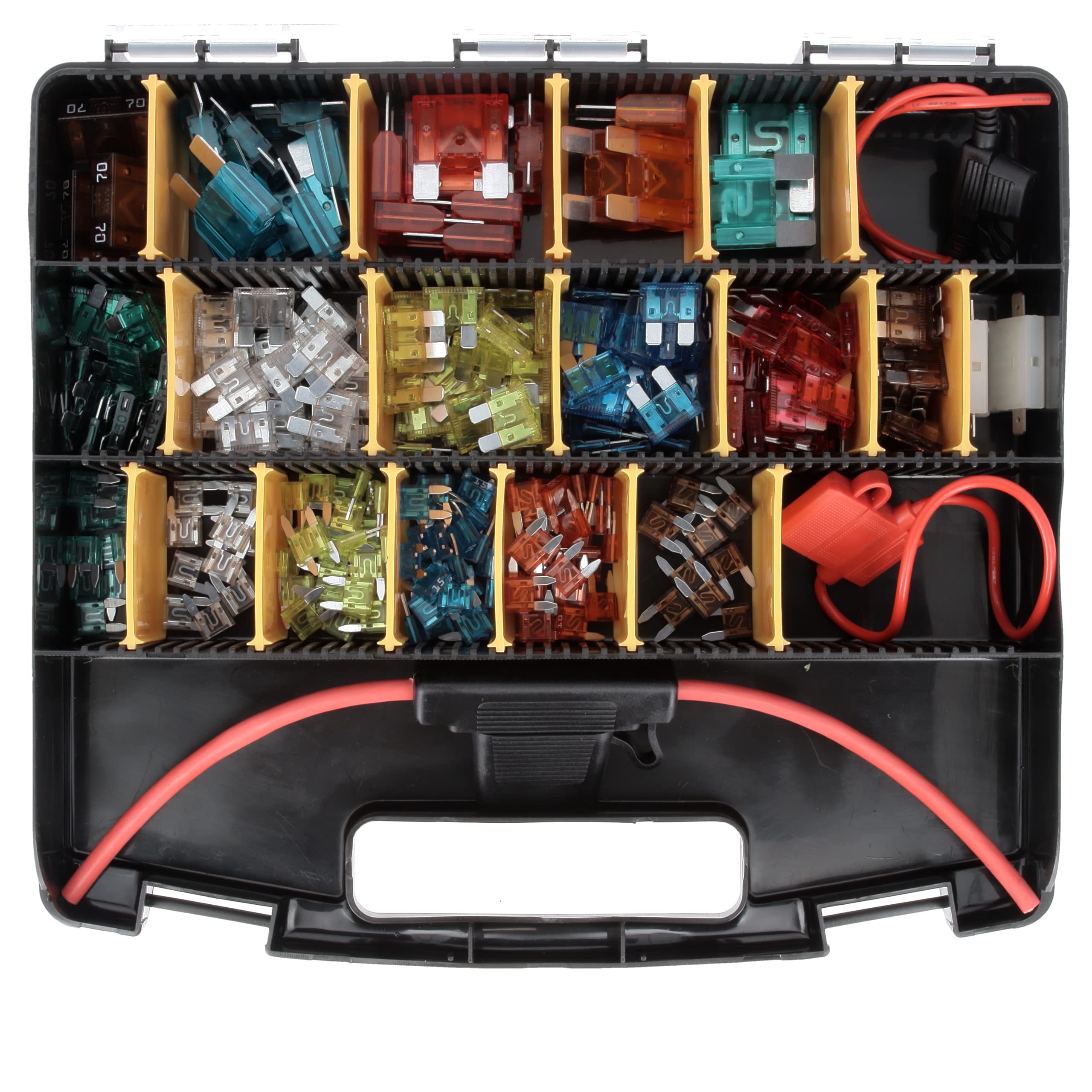 Restagraf - Coffret de Fusibles et Porte-Fusibles Divers - Pour Circuits 7,5 à 70 A - Maintenance Véhicules - Assortiment Pratique Ateliers de Réparation - Réf. 97 - Coffret de 280