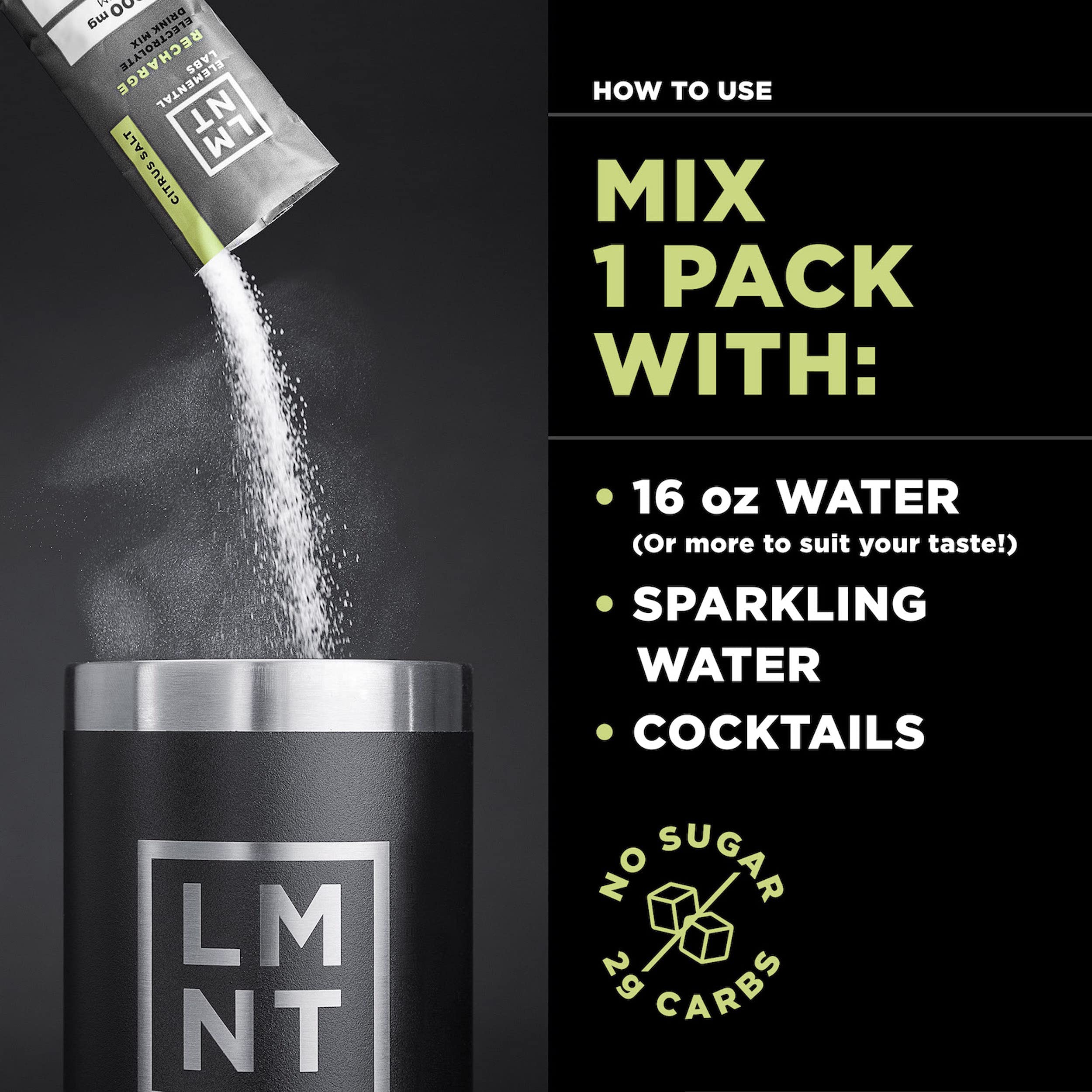 LMNT Keto Electrolyte Powder Packets Paleo Hydration Powder No