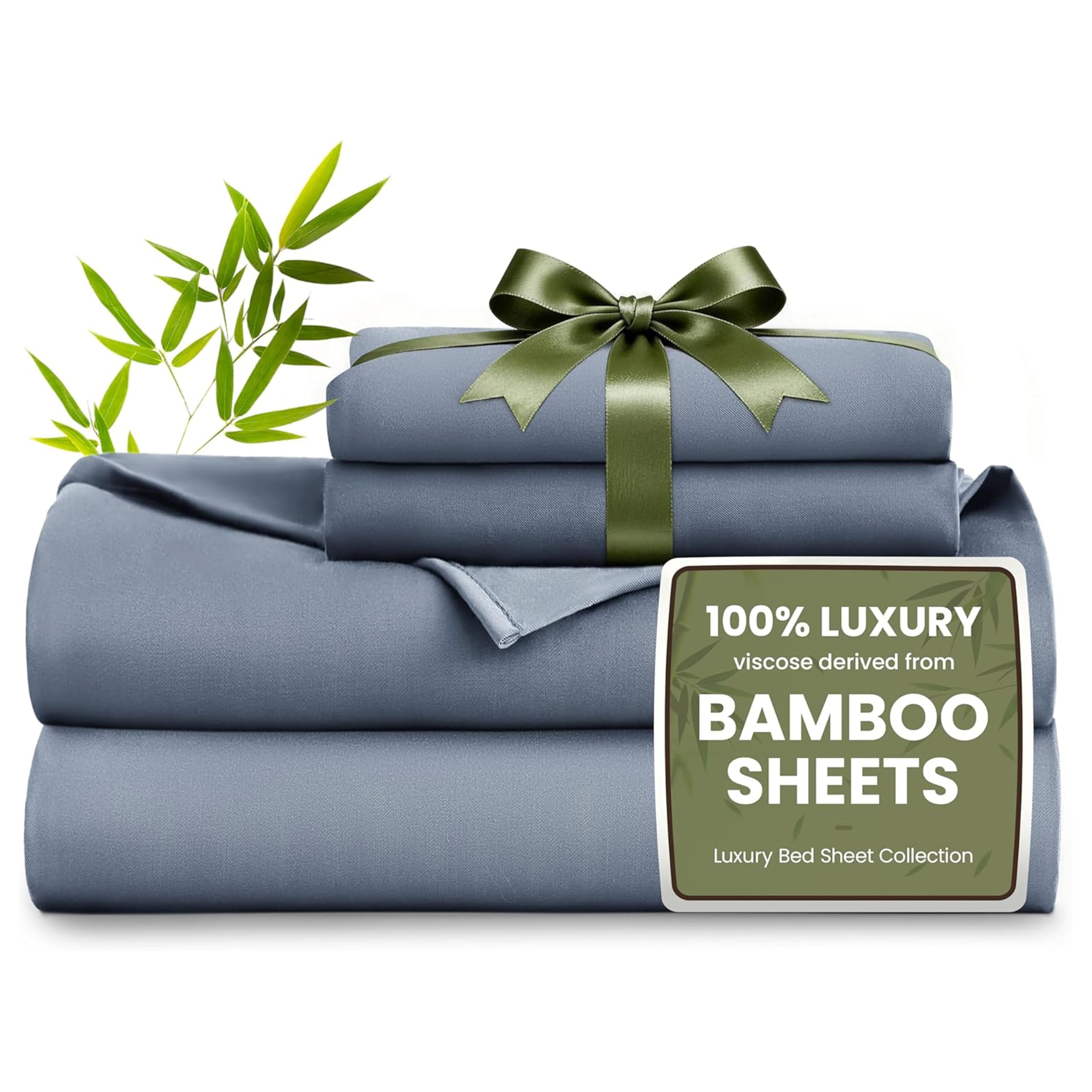 Love's cabin 100% Rayon Derived from Bamboo, King Size Sheet Set, 6 Pieces
