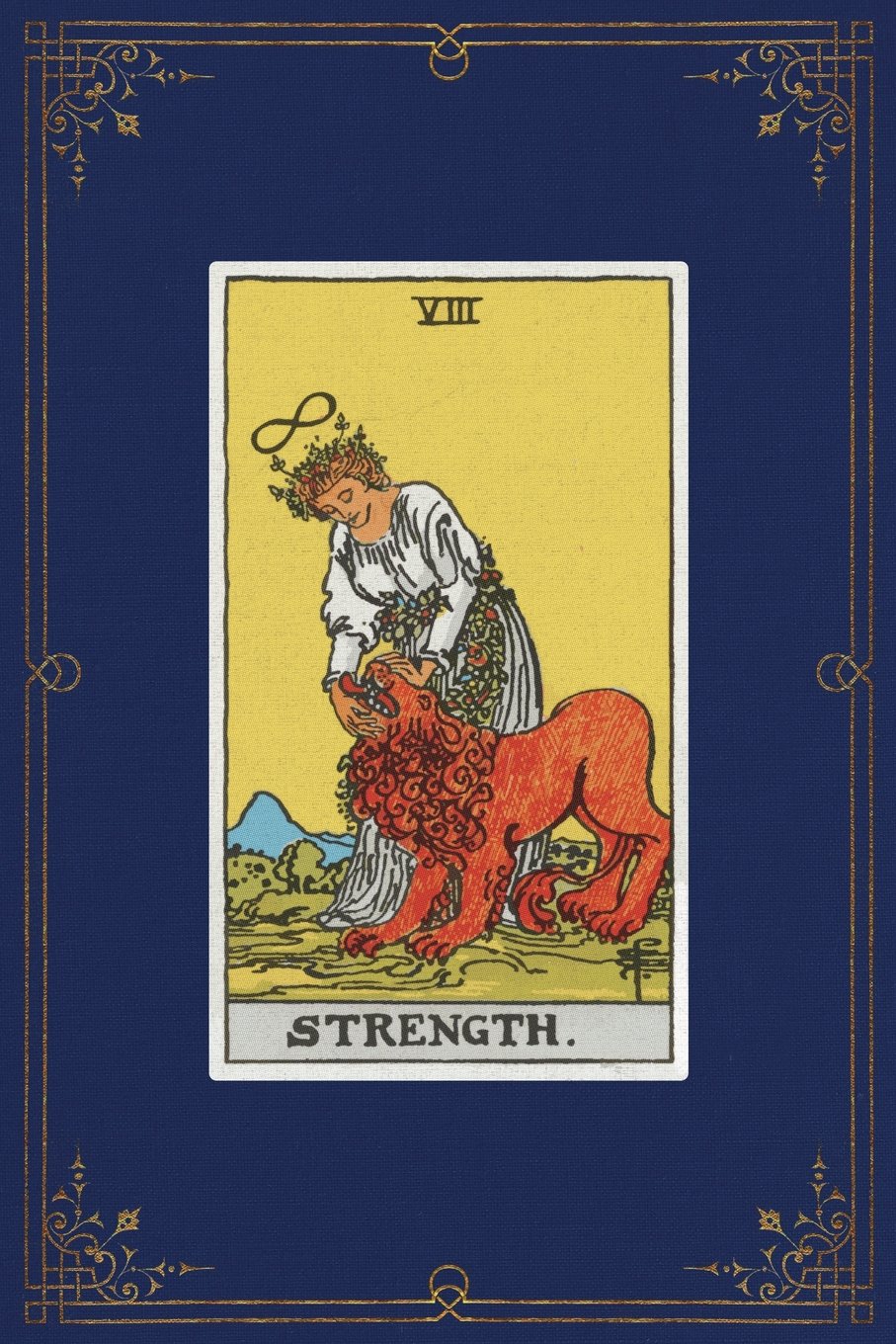 Strength: 120 Blank Lined Pages, 6 X 9 College Ruled Notebook, Strength Tarot Card - Antique Vintage Style Journal, Diary, Notebook (Tarot Card ... Vintage Style - Tarot Card Notebooks)