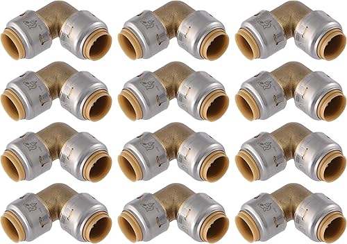 Miniatura 21 de SharkBite Codo máximo de 1/2 pulgada de 90 grados, paquete de 4, empalme para conectar tubería de latón, tubo PEX, cobre, CPVC, PE-RT, HDPE, UR248A4