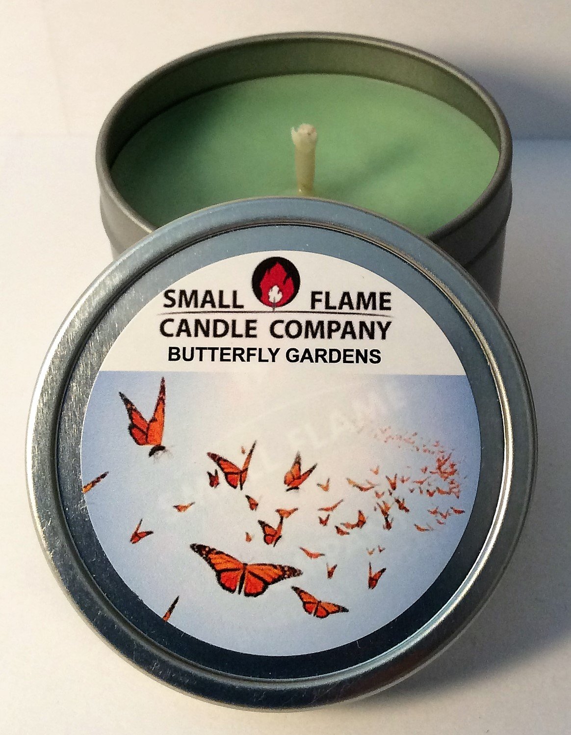 Small Flame Candle Company Hand-Crafted Natural Soy (Butterfly Gardens)