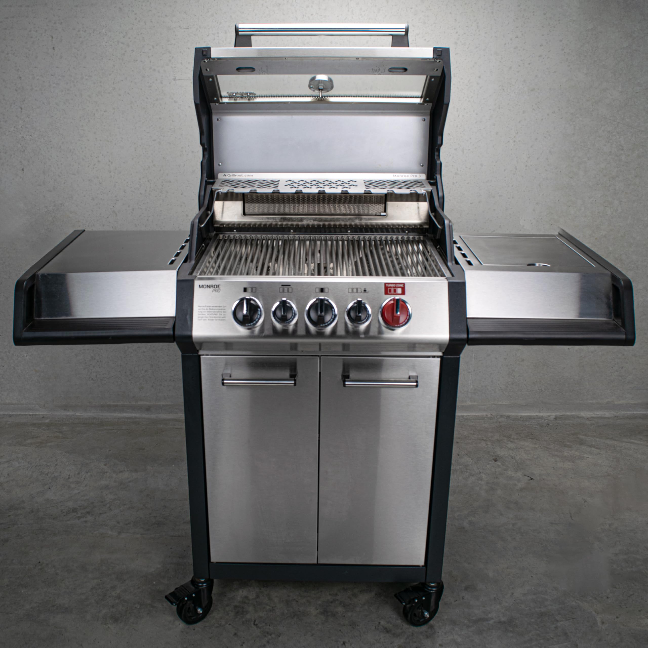 Grillrost.com Das Original Premium Ersatz-Rollen mit Schraubgewinde - passend für Burnhard, Char Broil und Enders