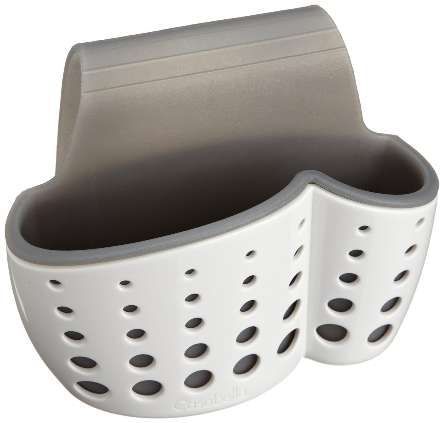 Casabella Sink Sider Faucet Caddy Sponge Holder White Grey
