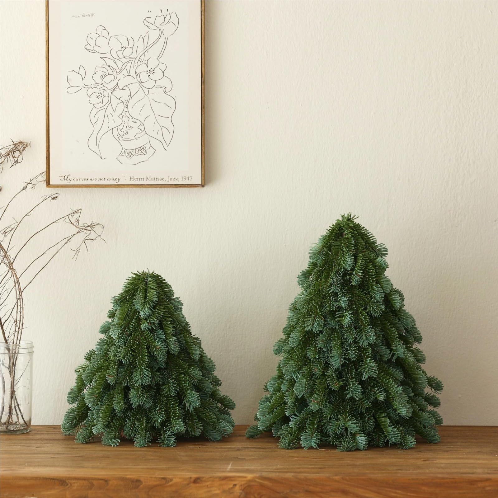 Mini Sapin de Noël Artificiel de Table, décoration de Noël, Accessoires de Table for Les fêtes.(30cm)