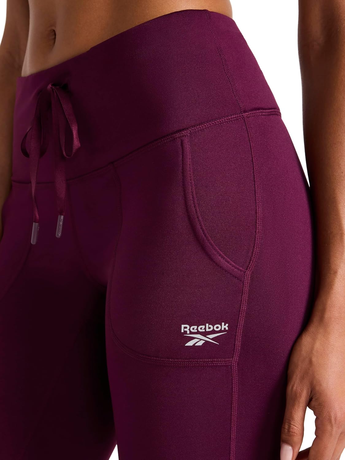 Reebok Womens Momentum Brushback Legging, Standard Fit, 28” Inseam, Lightweight Stretch Poly Performance Jersey Fabric - Image 6