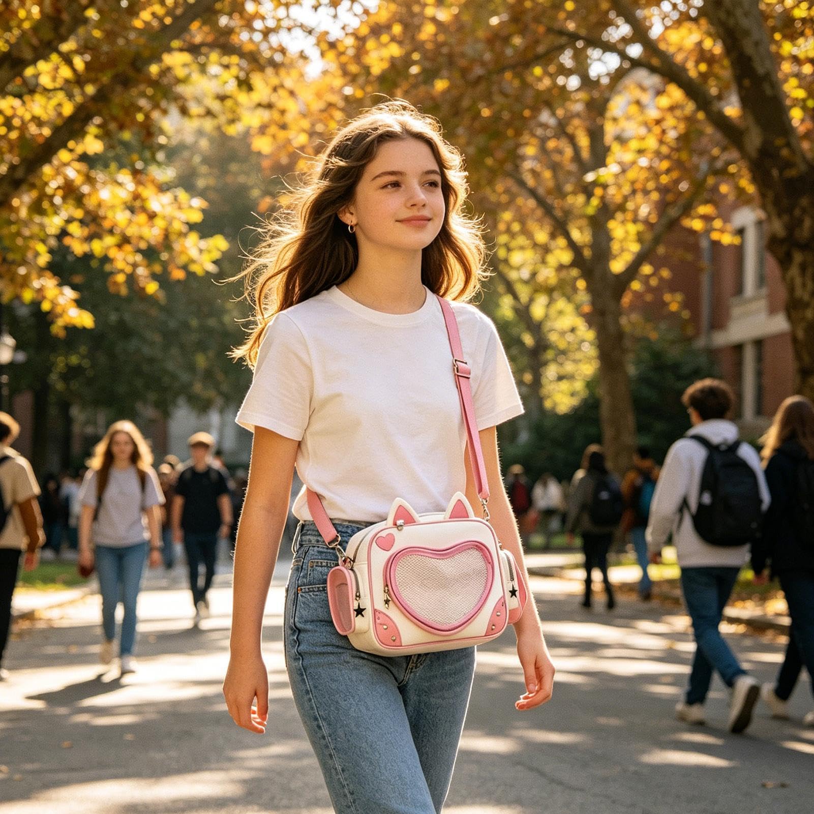 Mochila Pequeña para Mujer Elegante y Multicompartimentos