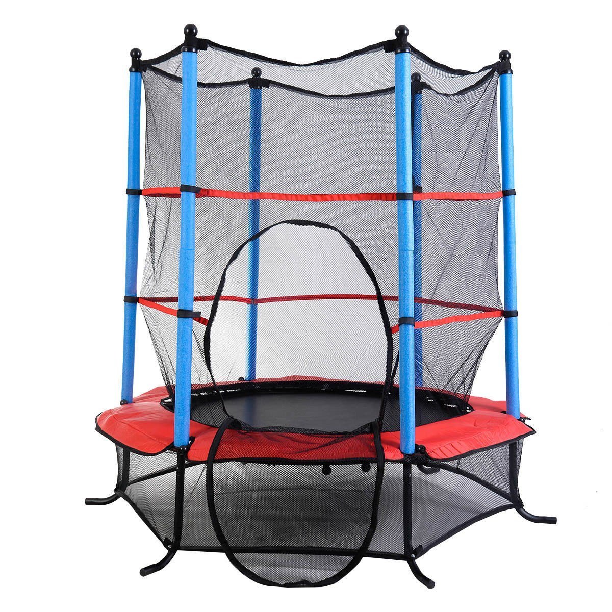 IRIS Fitness 55" Round Kids Mini Trampoline w/Enclosure Net Pad Rebounder Outdoor Exercise (B071F4NL54) Amazon Price History, Amazon Price Tracker