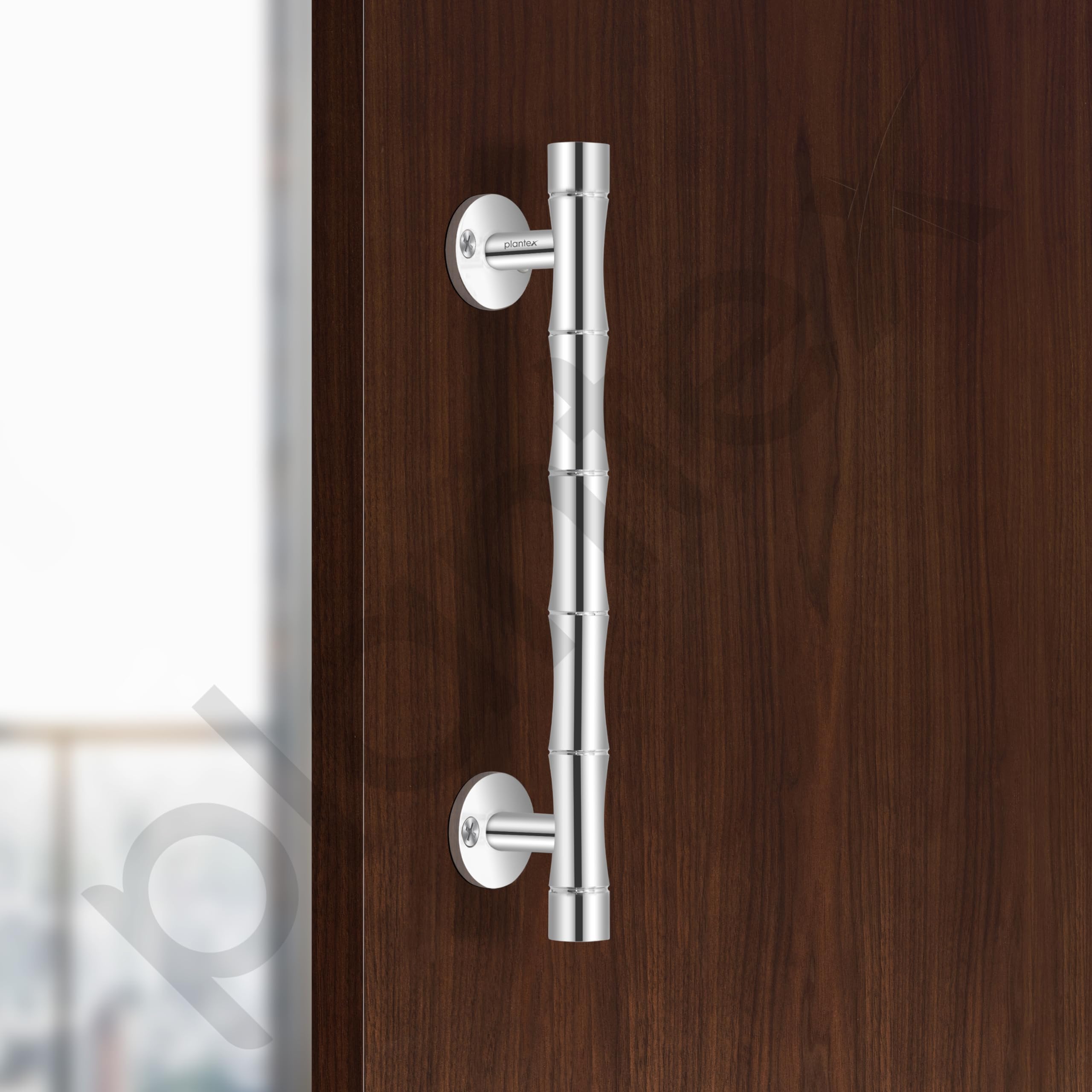 Plantex 8 Inch Heavy-Duty Stainless Steel Door Handle for Main Door/Pull Push Main Door Handle/3 Years Warranty Pack of 1 (S-140, Chrome) — Amazon image 6