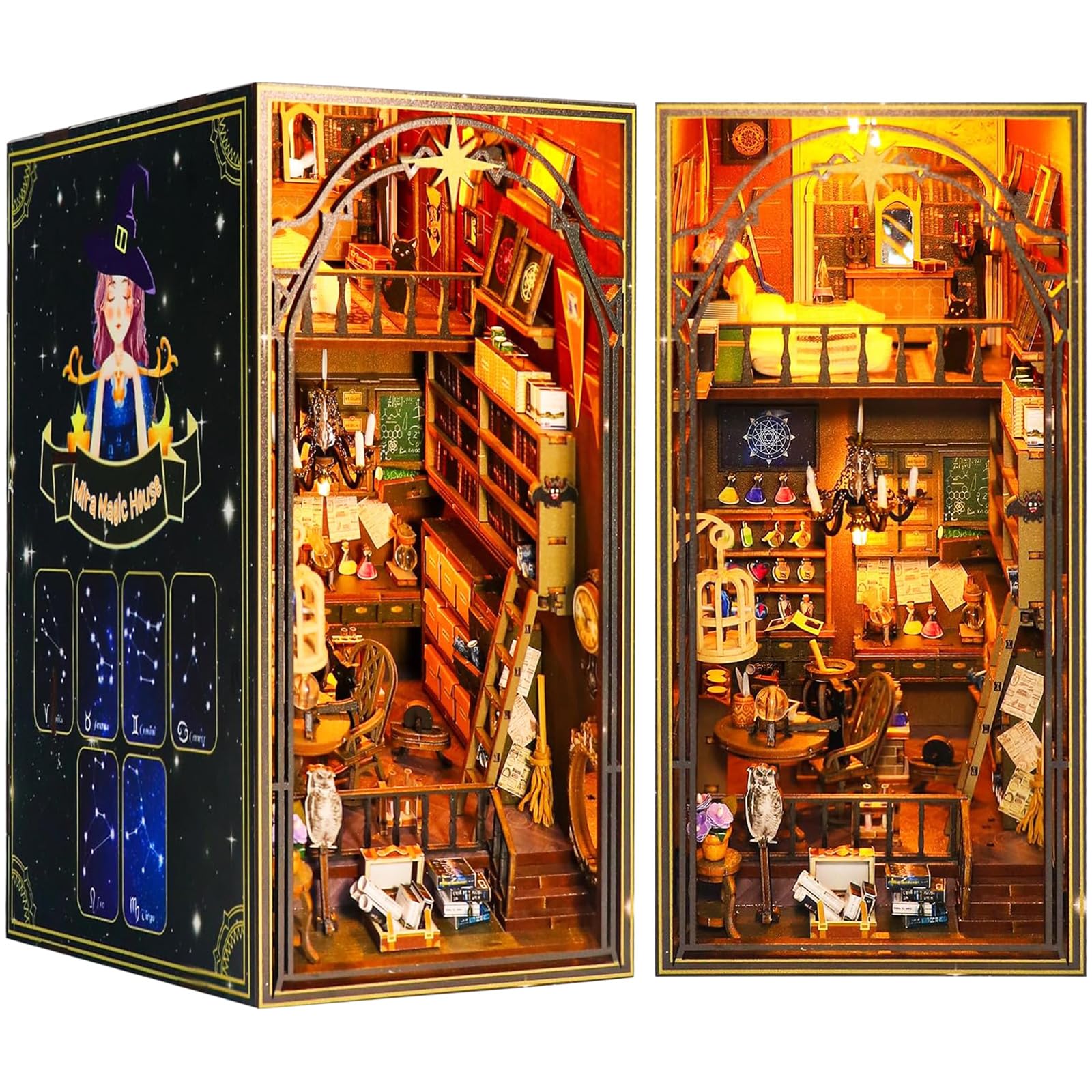 shrike Book Nook- DIY Puppenhaus, Booknook Kit, Miniatur Hau