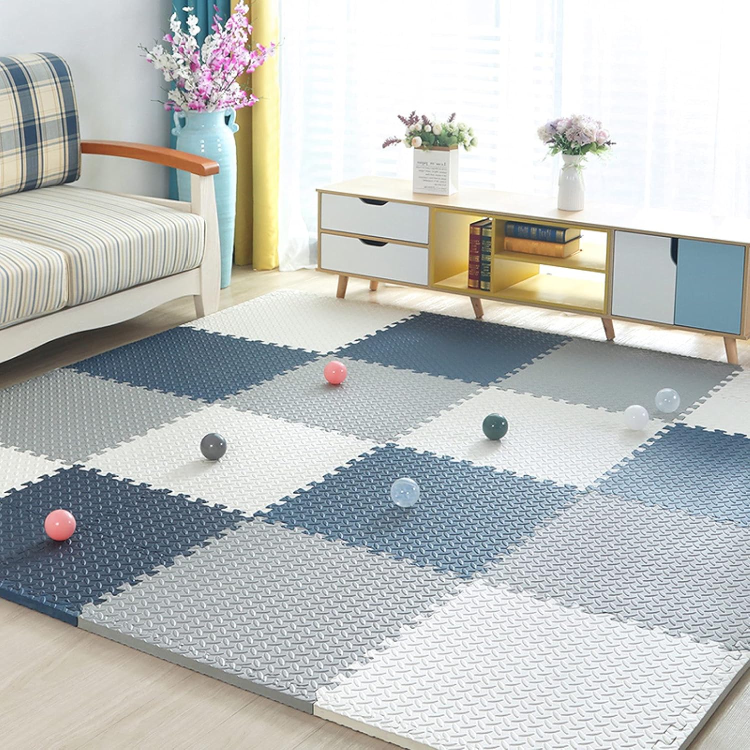 Joint Mat Kids Corner 60 * 60 * 2.5 * 4 Carpet Floor Mat Flooring Scratch Prevention Floor Mat Mat Cushion Mat (Color 8 60 * 60 * 1.2 * 9)