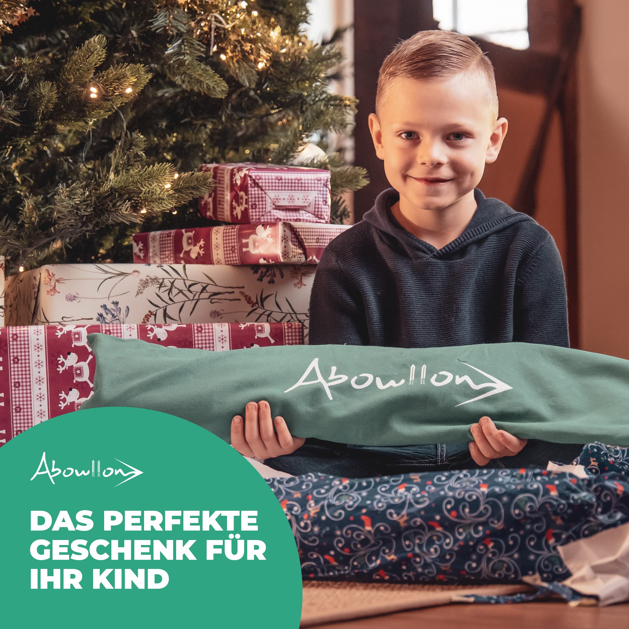 Pfeil und Bogen für Anfänger Sportgerät Set 15 Pfeile mit Gummispitze, Köcher, Tasche & 4 Zielscheiben | Bogenschießen | Für Rechts und Linkshänder