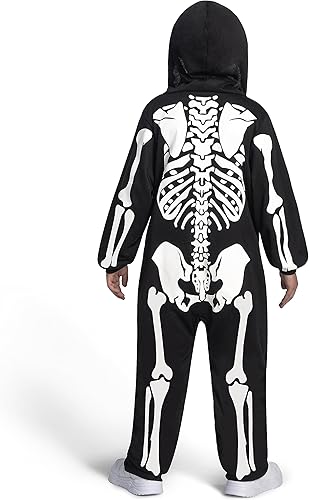 Miniatura 7 de Spooktacular Creations Halloween Kids Skeleton Costume Glow in the Dark, Skeleton Jumpsuit for Toddler Halloween Costume