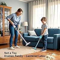 Vista 2 de Handheld Vacuum Cleaner,Ultra-Lightweight Mini Portable Vacuums for Home, 6 in 1 Stick Vac Cleaners for Car,Pet Hair(White Corded)