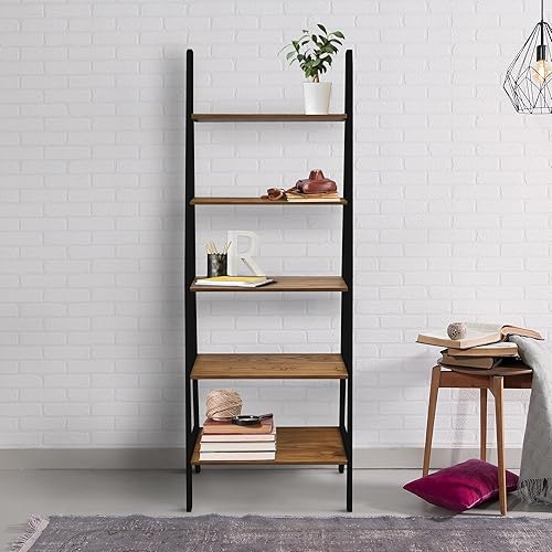 Miniatura 64 de Estantería con forma de escalera y 5 estantes Casual Home, Madera, Espresso Espresso,Blanco,Castaño,Bitono,Café