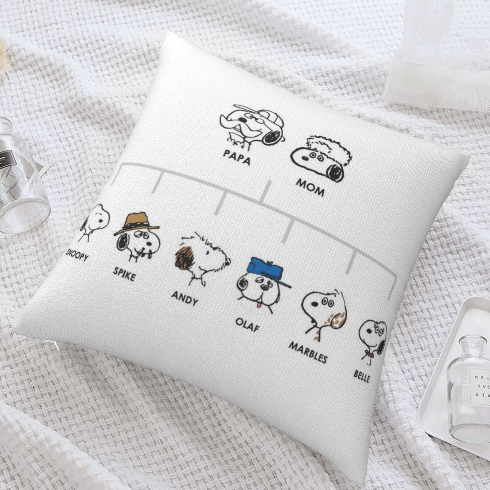 Amazon.co.jp: スヌーピー オラフ アニメ クッションカバー もふもふ