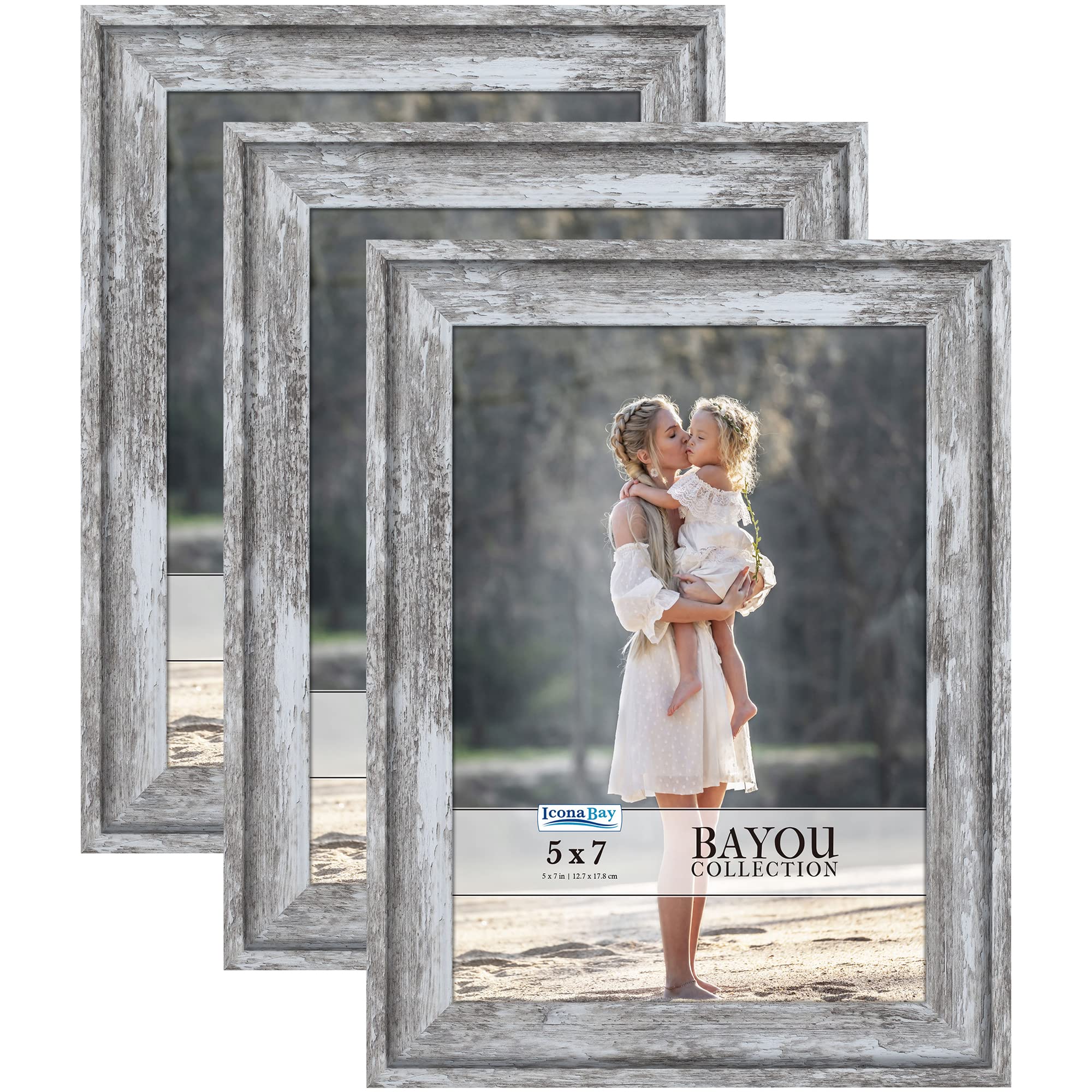 Cadre photo 5x7 gris azur pour décorer votre salon et vos meubles