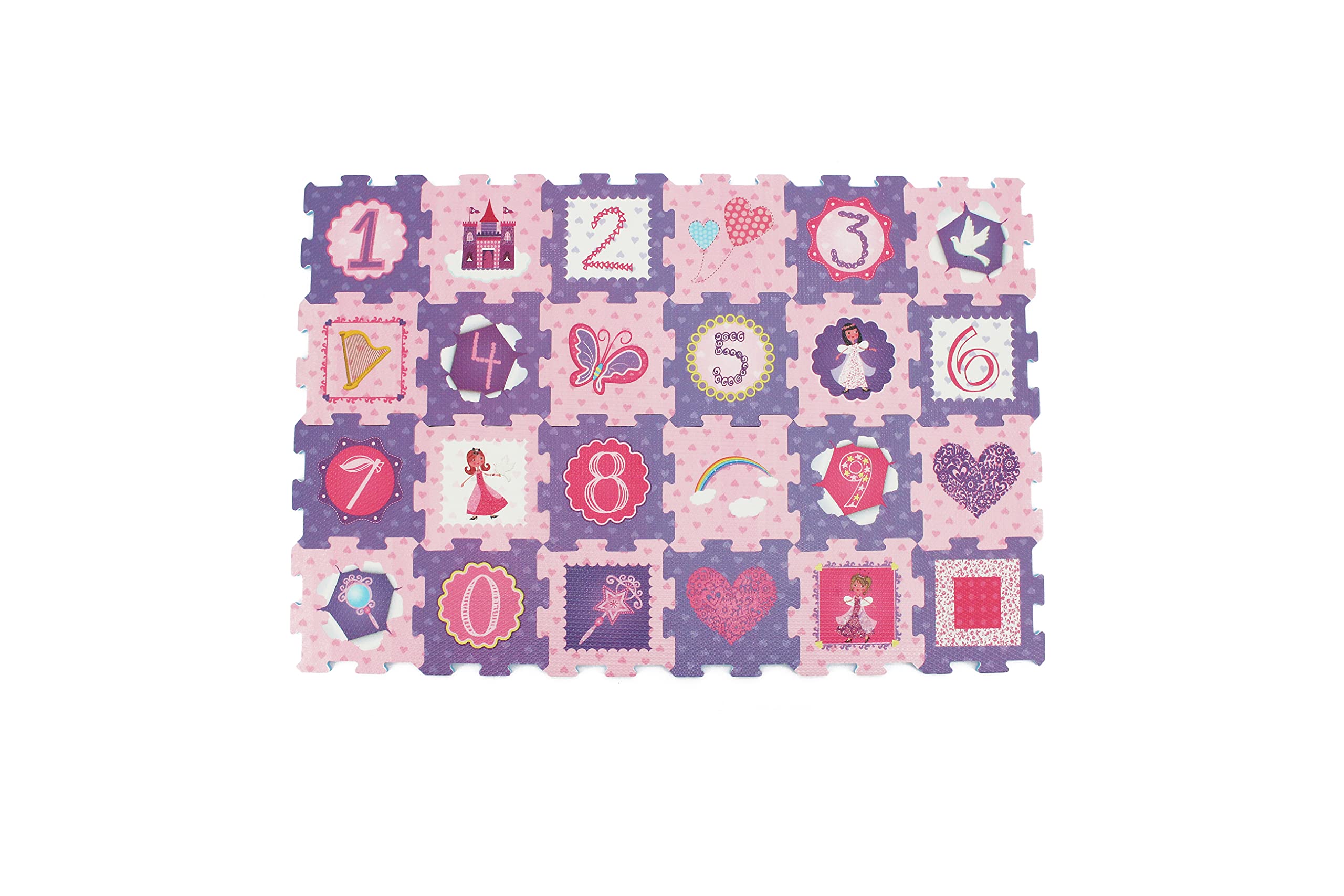 Sunta Safari Educational Baby Puzzle Mat, Soft, Non-Toxic, Eva Foam, Interlocking Tiles, Made In Malaysia, 32 X 32 Cm Per Piece, Set Of 24 Pcs