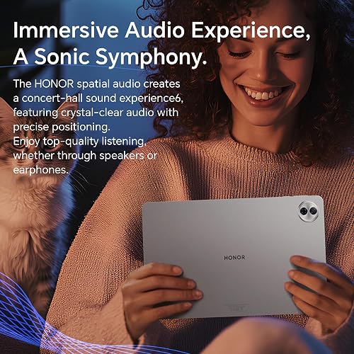 HONOR Pad 10 12.1" 2.5K Tablet (120Hz Eye-Care Display), Snapdragon 7 Gen 3, 10100mAh Battery, Android 15 Wi-Fi Tablet – High-Performance Entertainment & Productivity Pad - 10