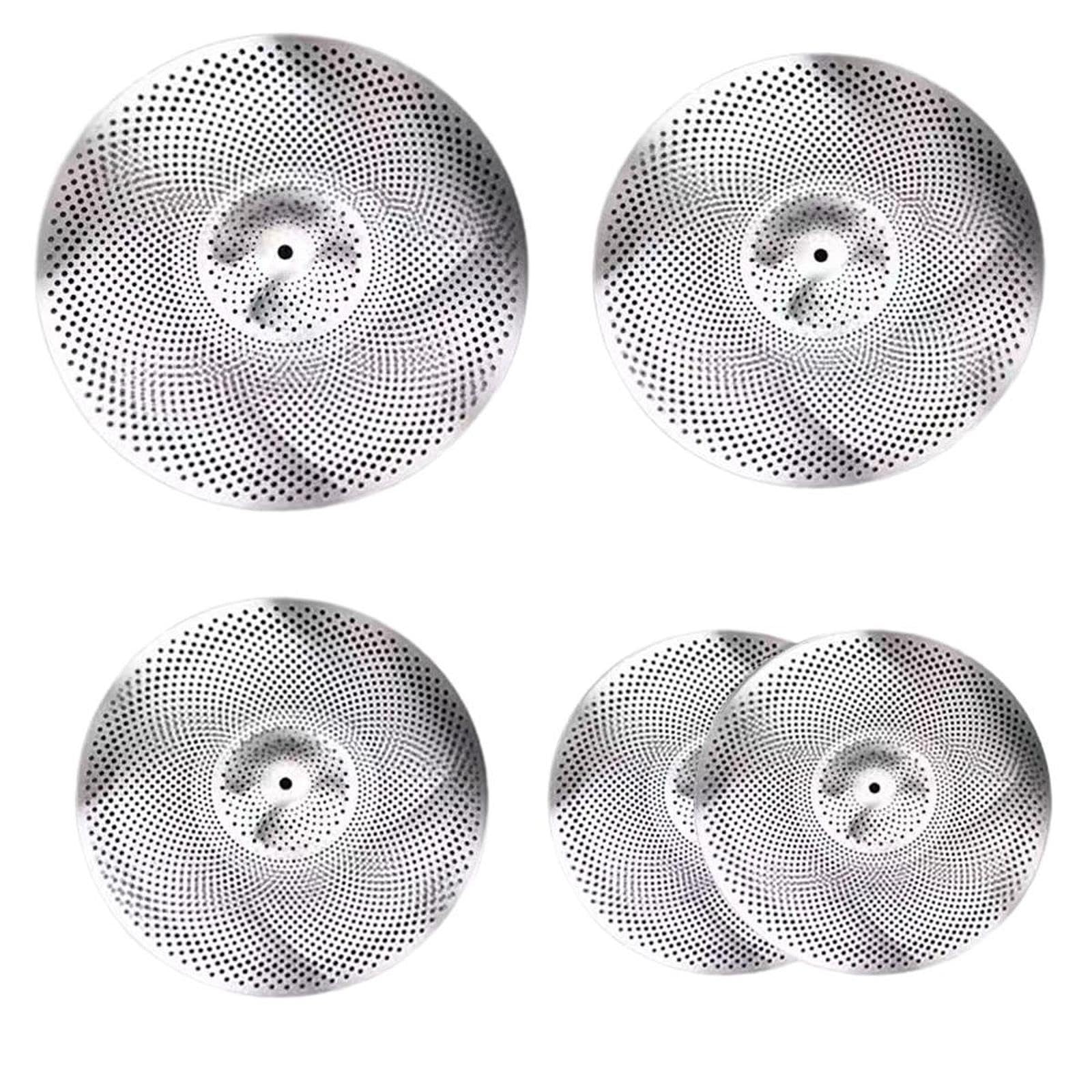 Generic Plato Silenciador Platillo Platillo Batería Accesorio Práctica Material de Aleación Apropiado para Apartamento Sala de Ensayo Dormitorio, 20 pulgadas