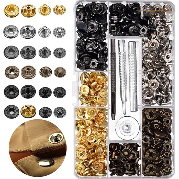 Buy Anbane Snap Fasteners, Metal Snaps Button Press, Snap Fasteners